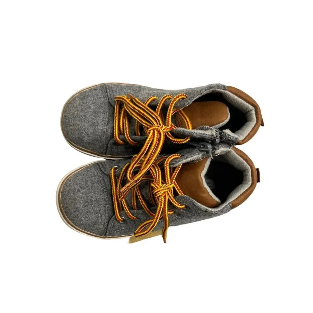 Gap Kids Sz 10 Grey Wool Sneaker Boots - Picture 9 of 10